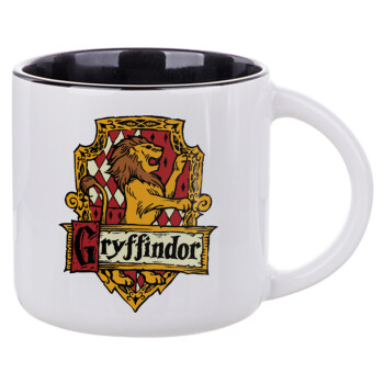 Gryffindor, Harry potter, Κούπα κεραμική 400ml Λευκή/Μαύρη