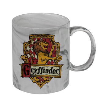 Gryffindor, Harry potter, Mug ceramic marble style, 330ml
