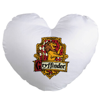 Gryffindor, Harry potter, Μαξιλάρι καναπέ καρδιά 40x40cm περιέχεται το  γέμισμα