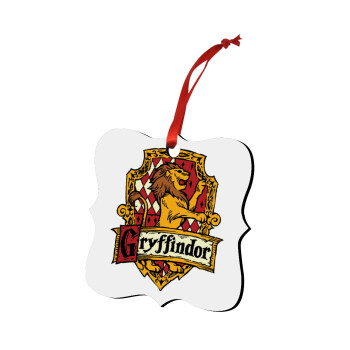 Gryffindor, Harry potter, Christmas ornament polygon wooden 7.5cm