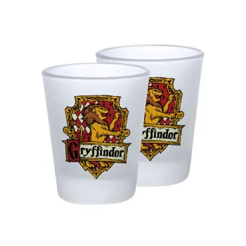 Gryffindor, Harry potter, Σφηνοπότηρα γυάλινα 45ml του πάγου (2 τεμάχια)
