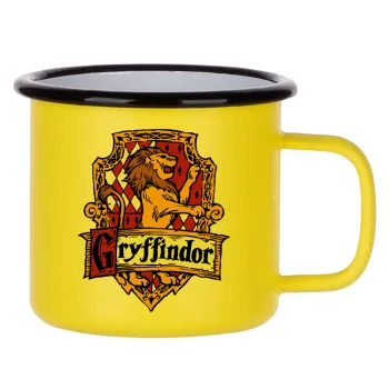 Gryffindor, Harry potter, Metallic enamel MATT Yellow cup 360ml