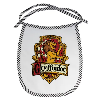 Gryffindor, Harry potter, Σαλιάρα μωρού αλέκιαστη με κορδόνι Μαύρη