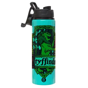Gryffindor, Harry potter, Μεταλλικό παγούρι νερού με καπάκι ασφαλείας, αλουμινίου 850ml