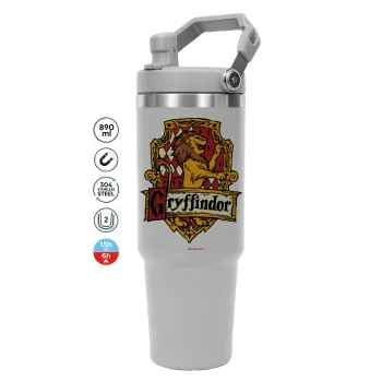 Gryffindor, Harry potter, GREY color, 890ml (30oz) stainless Steel Tumbler with Handle