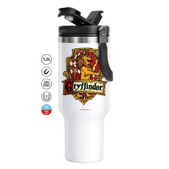 Gryffindor, Harry potter, Mega Stainless steel Tumbler with lid, double wall 1,2L