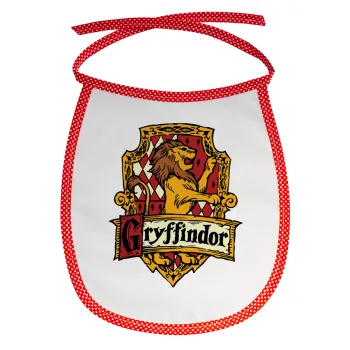Gryffindor, Harry potter, Σαλιάρα μωρού αλέκιαστη με κορδόνι Κόκκινη