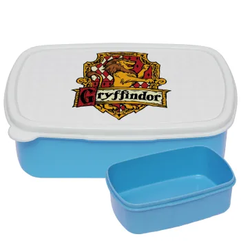 Gryffindor, Harry potter, ΜΠΛΕ παιδικό δοχείο φαγητού (lunchbox) πλαστικό (BPA-FREE) Lunch Βox M18 x Π13 x Υ6cm