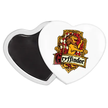 Gryffindor, Harry potter, Μαγνητάκι καρδιά (57x52mm)
