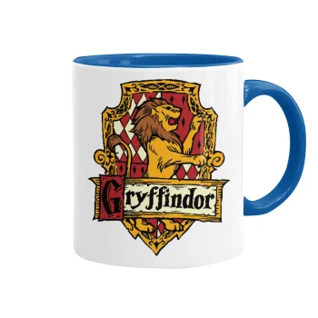 Gryffindor, Harry potter, Κούπα χρωματιστή μπλε, κεραμική, 330ml