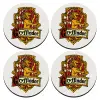 SET of 4 round wooden coasters (9cm)