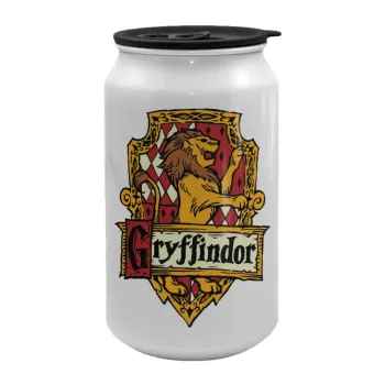 Gryffindor, Harry potter, Κούπα ταξιδιού μεταλλική με καπάκι (tin-can) 500ml