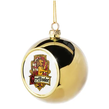 Gryffindor, Harry potter, Golden Christmas tree ball ornament 8cm