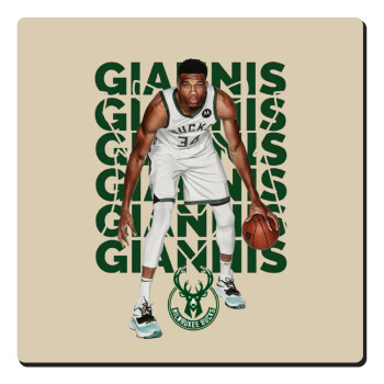 Giannis Antetokounmpo, Τετράγωνο μαγνητάκι ξύλινο 6x6cm