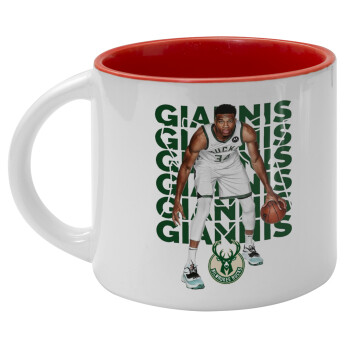 Giannis Antetokounmpo, Κούπα κεραμική 400ml Λευκή/Κόκκινη
