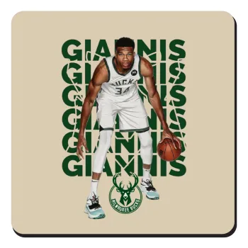 Giannis Antetokounmpo, Τετράγωνο μαγνητάκι ξύλινο 9x9cm
