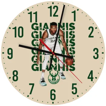 Giannis Antetokounmpo, Ρολόι τοίχου ξύλινο (30cm)