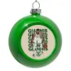 Green Christmas tree ornament bauble 8cm
