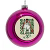 Purple Christmas tree ornament bauble 8cm