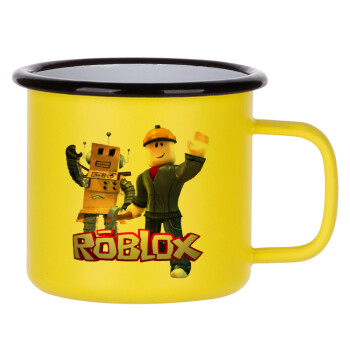 Roblox, Κούπα Μεταλλική εμαγιέ ΜΑΤ Κίτρινη 360ml