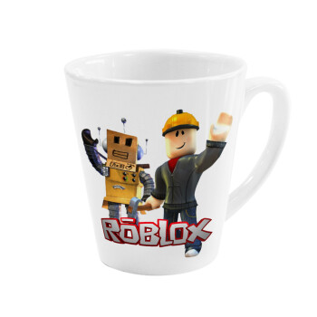 Roblox, Κούπα κωνική Latte Λευκή, κεραμική, 300ml