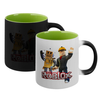 Roblox, Κούπα Μαγική εσωτερικό πράσινο, κεραμική 330ml που αλλάζει χρώμα με το ζεστό ρόφημα