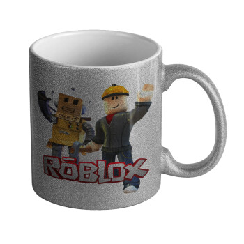 Roblox, Κούπα Ασημένια Glitter που γυαλίζει, κεραμική, 330ml
