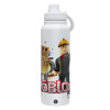 1L Stainless Steel Thermal Bottle with Phone Holder & Double Wall Insulation