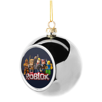 Roblox, Χριστουγεννιάτικη μπάλα δένδρου Ασημένια 8cm