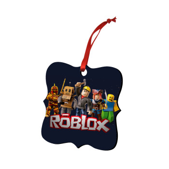 Roblox, Χριστουγεννιάτικο στολίδι polygon ξύλινο 7.5cm