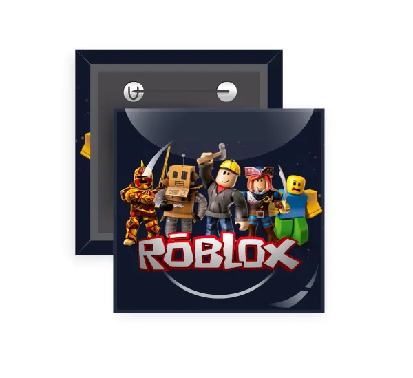 Roblox — Square pin badge, 5x5cm