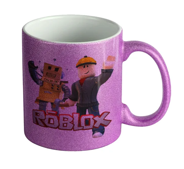 Roblox — Purple glitter mug that sparkles, ceramic, 330ml