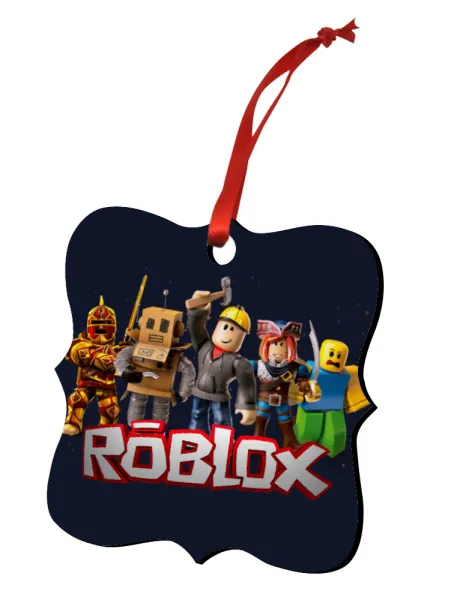 Roblox — Christmas ornament polygon wooden 7.5cm