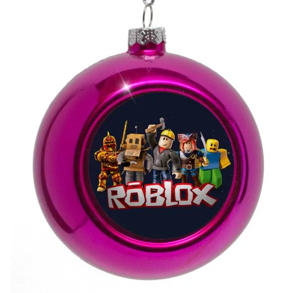 Roblox — Purple Christmas tree ornament bauble 8cm