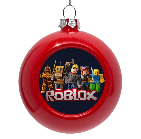 Roblox — Red Christmas tree ornament bauble 8cm