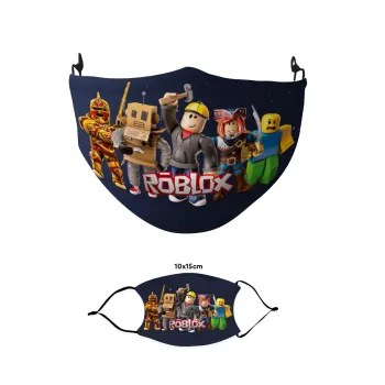 Roblox, Μάσκα υφασμάτινη παιδική πολλαπλών στρώσεων με υποδοχή φίλτρου