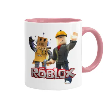 Roblox, Mug colored pink, ceramic, 330ml