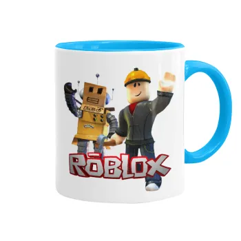 Roblox, Mug colored light blue, ceramic, 330ml