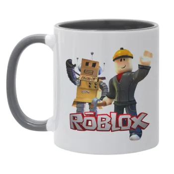 Roblox, Κούπα χρωματιστή γκρι, κεραμική, 330ml