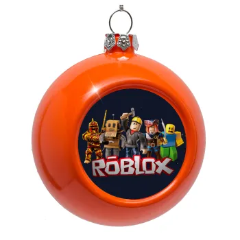 Roblox, Orange Christmas tree ornament bauble 8cm