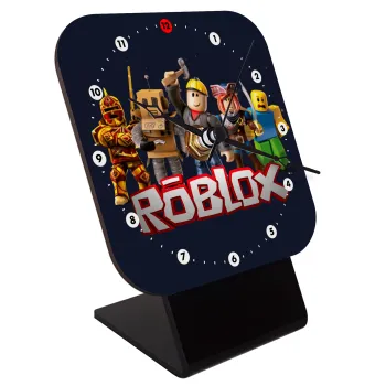 Roblox, Επιτραπέζιο ρολόι ξύλινο με δείκτες (10cm)