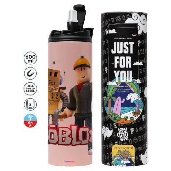 Roblox, Tumbler stainless steel PINK 600ml