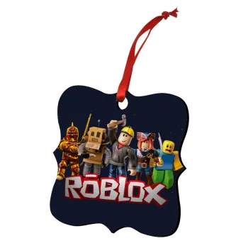 Roblox, Στολίδι Χριστουγεννιάτικο στολίδι polygon ξύλινο 7.5cm