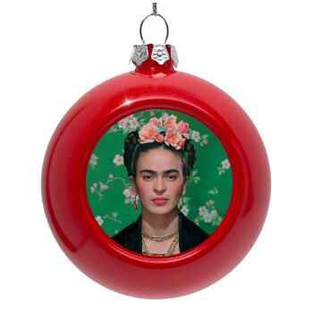 Frida Kahlo, Στολίδι Χριστουγεννιάτικη μπάλα δένδρου Κόκκινη 8cm