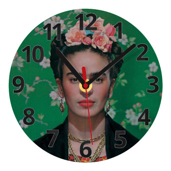 Frida Kahlo, Ρολόι τοίχου γυάλινο (20cm)