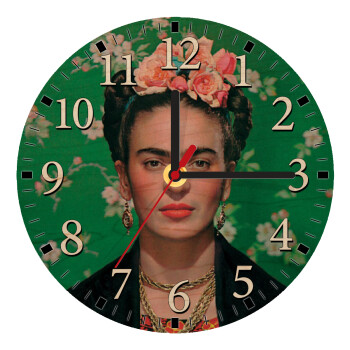 Frida Kahlo, Ρολόι τοίχου ξύλινο plywood (20cm)