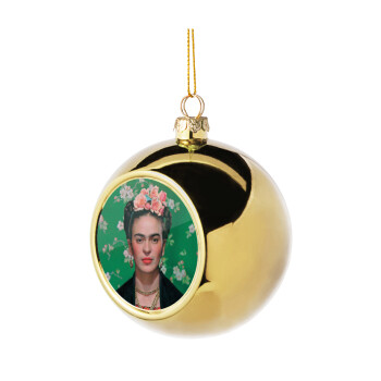 Frida Kahlo, Χριστουγεννιάτικη μπάλα δένδρου Χρυσή 8cm