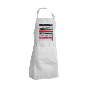 Maneskin Cassette, Adult Chef Apron (with sliders and 2 pockets)