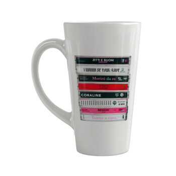 Maneskin Cassette, Κούπα κωνική Latte Μεγάλη, κεραμική, 450ml