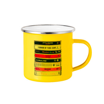 Maneskin Cassette, Κούπα Μεταλλική εμαγιέ Κίτρινη 360ml